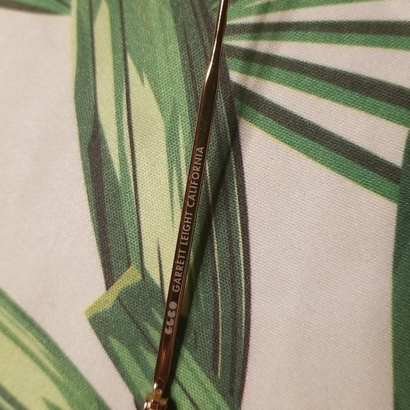 💕GARRETT LEIGHT💕 Crescent Sunglasses ~ Rose Gold Frame Pink Mirror Lenses NWT - Picture 11 of 12